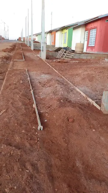 Infraestrutura urbana de loteamento residencial